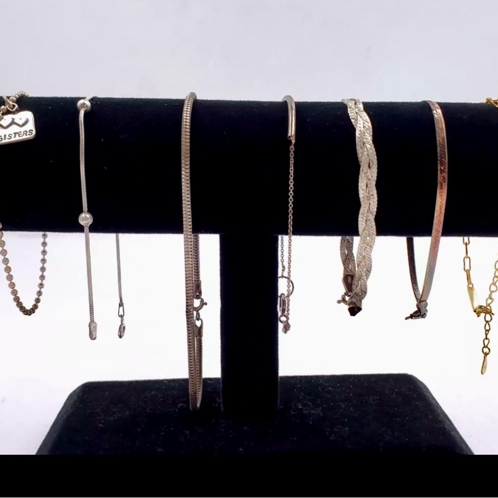 Elegant.925 Sterling Silver Bracelets all 7